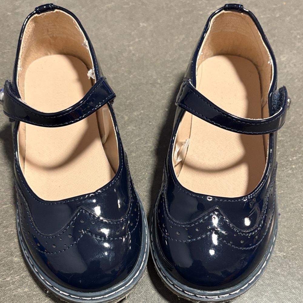 Gymboree Shiny Navy MaryJane School Shoes